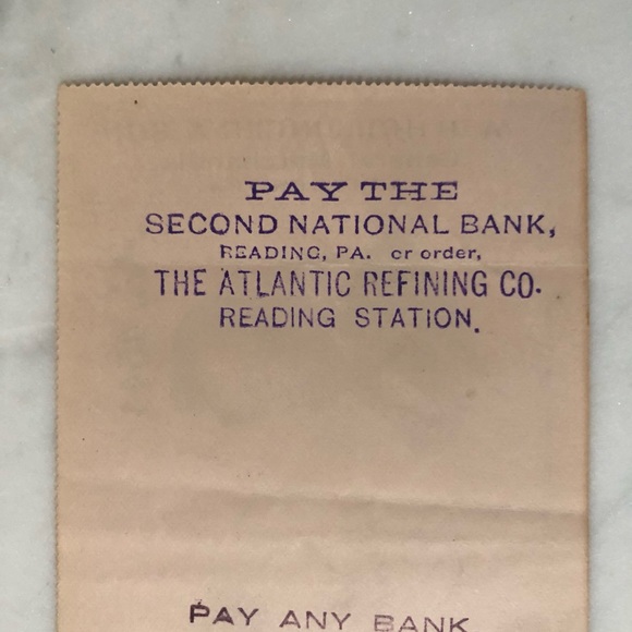 Antique Lincoln National Bank Check - Dated 1896 - Picture 6 of 6